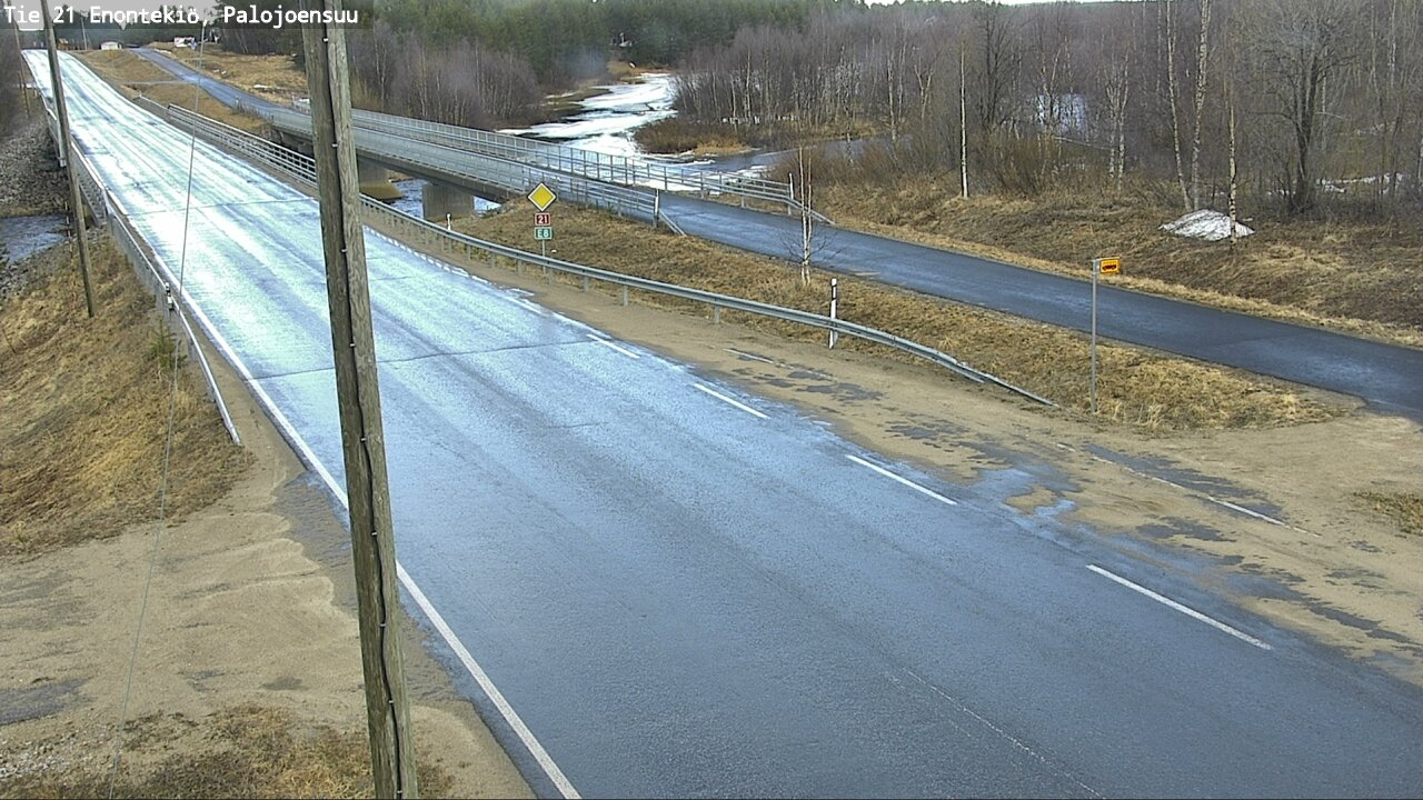 Weather Camera Image Road 21 Enontekiö, Palojoensuu, Enontekiö, Lappi