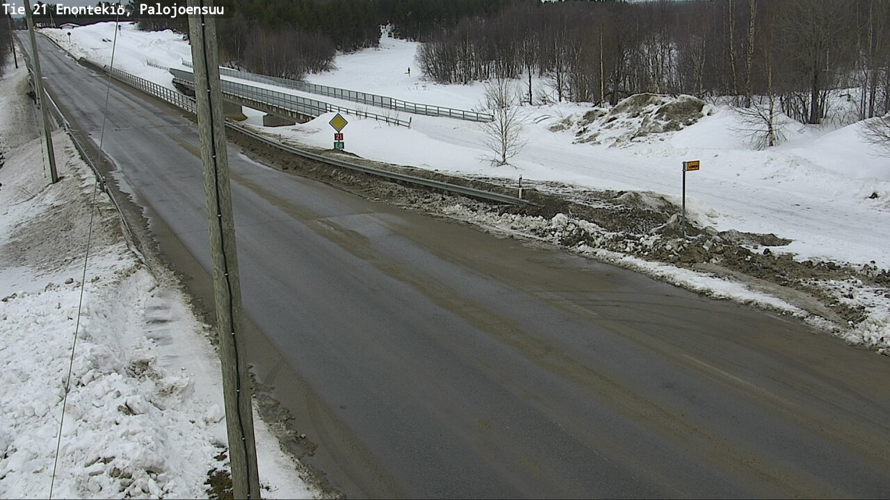 Weather Camera Image Road 21 Enontekiö, Palojoensuu, Enontekiö, Lappi