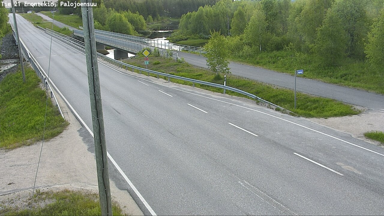 Weather Camera Image Road 21 Enontekiö, Palojoensuu, Enontekiö, Lappi
