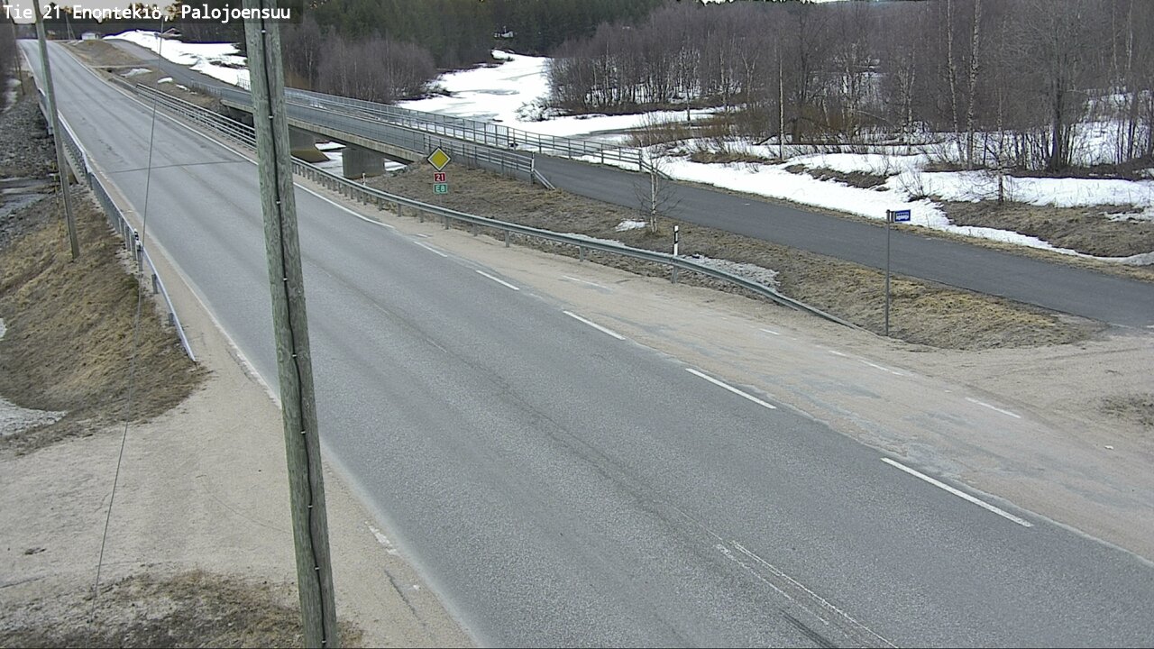 Weather Camera Image Road 21 Enontekiö, Palojoensuu, Enontekiö, Lappi