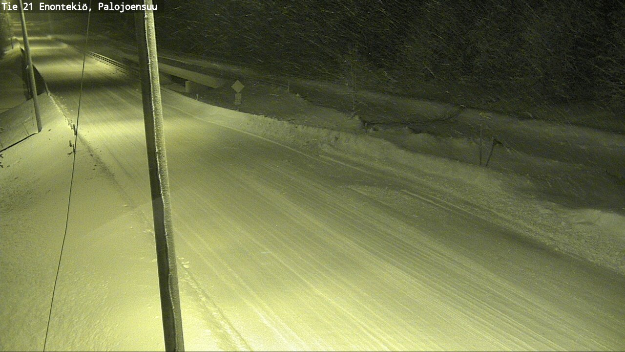 Weather Camera Image Väg 21 Enontekis, Palojoensuu, Enontekiö, Lappi