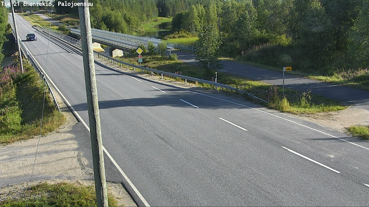 Weather Camera Image Road 21 Enontekiö, Palojoensuu, Enontekiö, Lappi