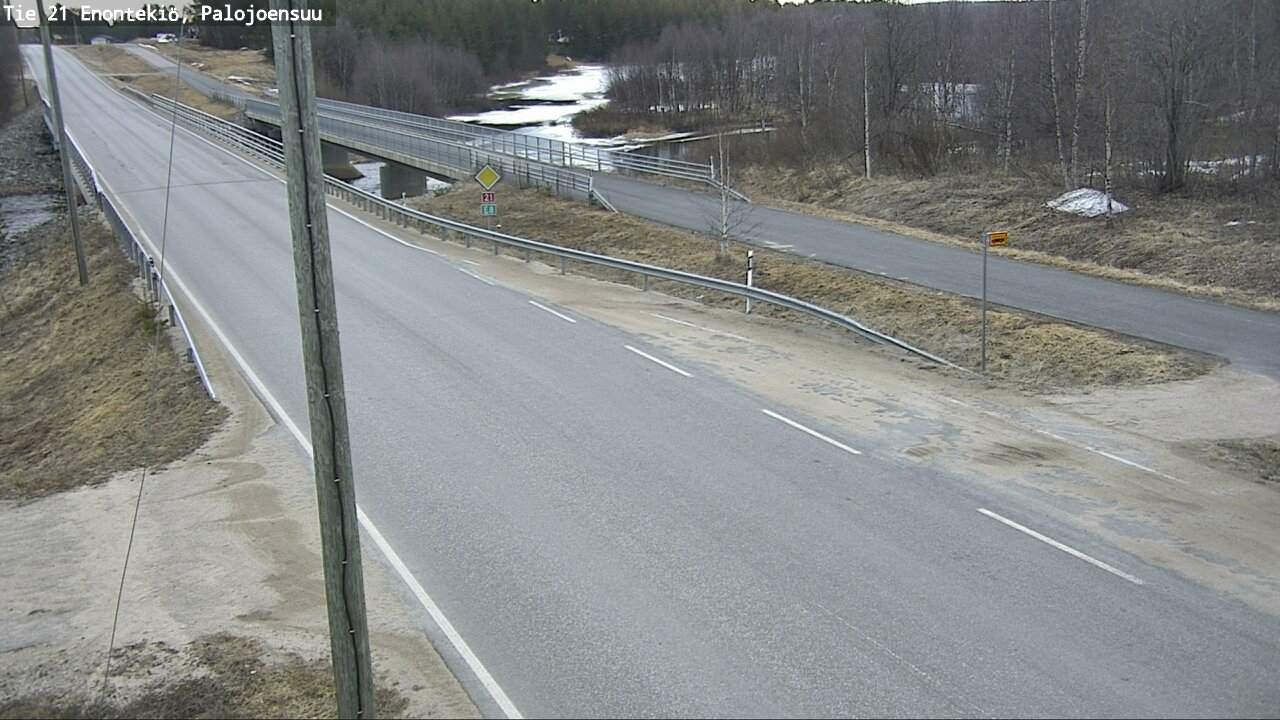 Weather Camera Image Väg 21 Enontekis, Palojoensuu, Enontekiö, Lappi