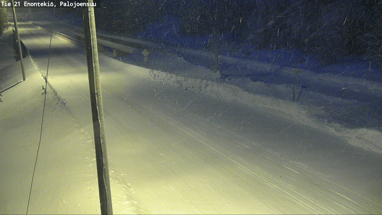 Weather Camera Image Väg 21 Enontekis, Palojoensuu, Enontekiö, Lappi