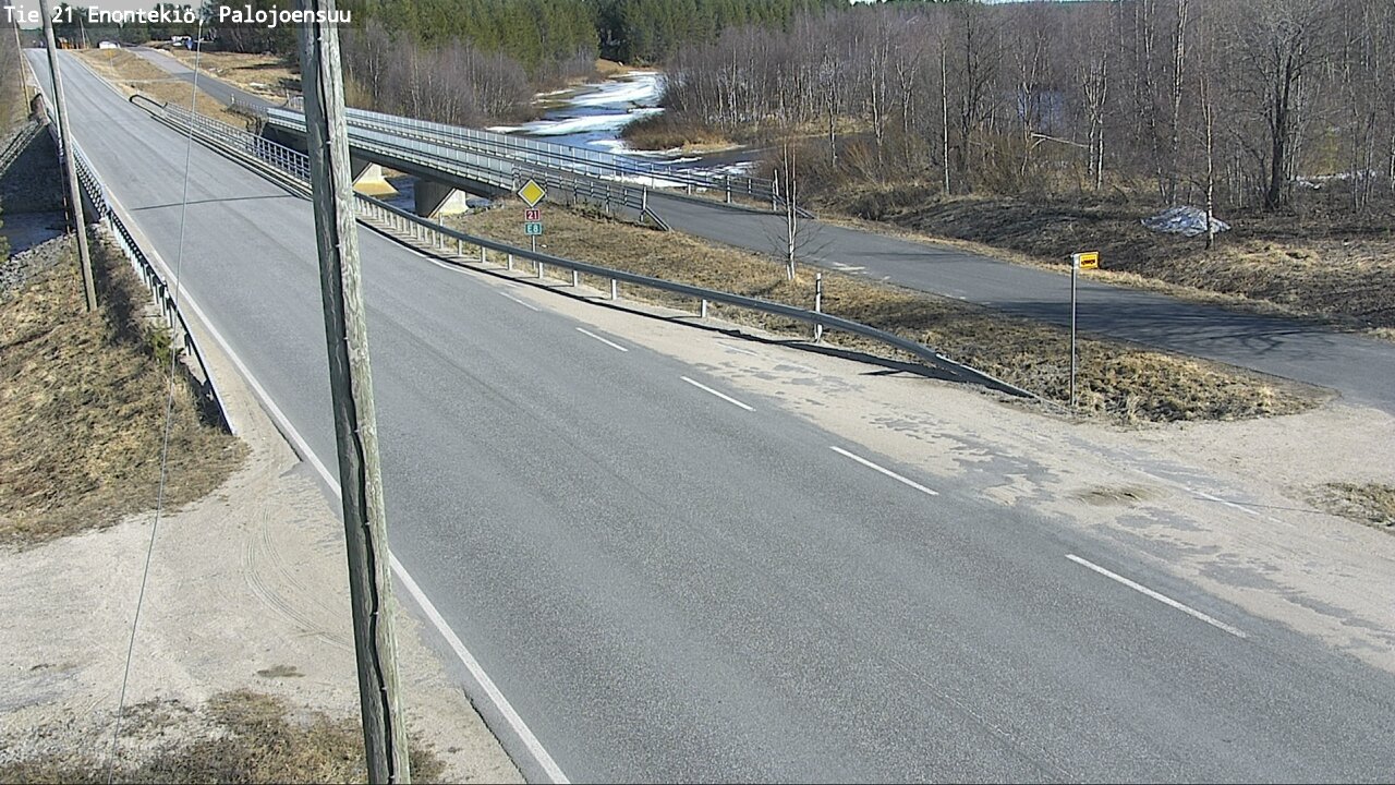 Weather Camera Image Road 21 Enontekiö, Palojoensuu, Enontekiö, Lappi