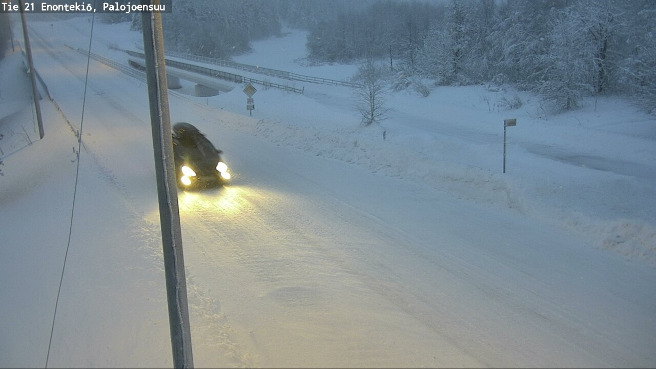 Weather Camera Image Väg 21 Enontekis, Palojoensuu, Enontekiö, Lappi