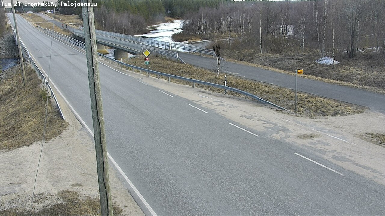 Weather Camera Image Road 21 Enontekiö, Palojoensuu, Enontekiö, Lappi