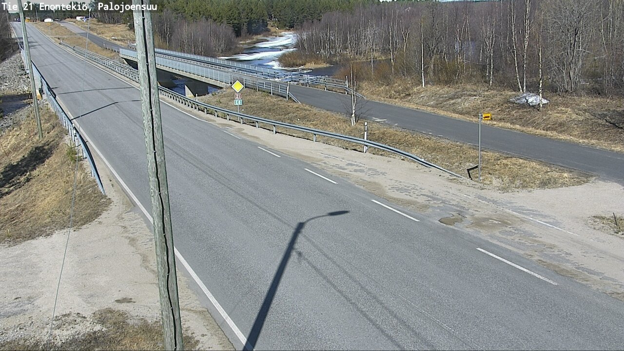 Weather Camera Image Road 21 Enontekiö, Palojoensuu, Enontekiö, Lappi