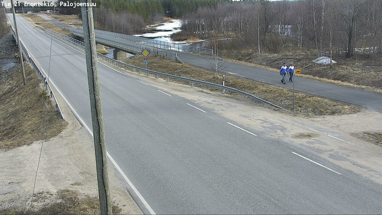 Weather Camera Image Road 21 Enontekiö, Palojoensuu, Enontekiö, Lappi