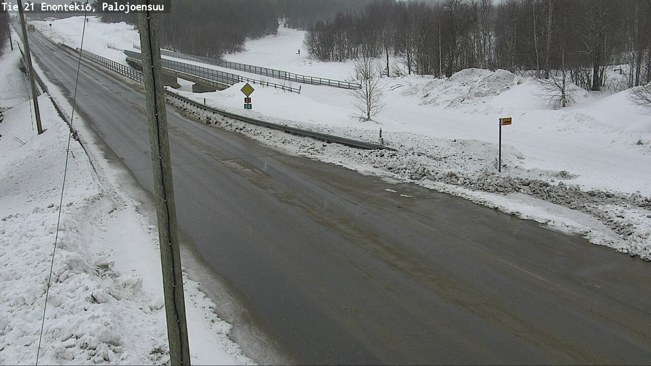 Weather Camera Image Road 21 Enontekiö, Palojoensuu, Enontekiö, Lappi