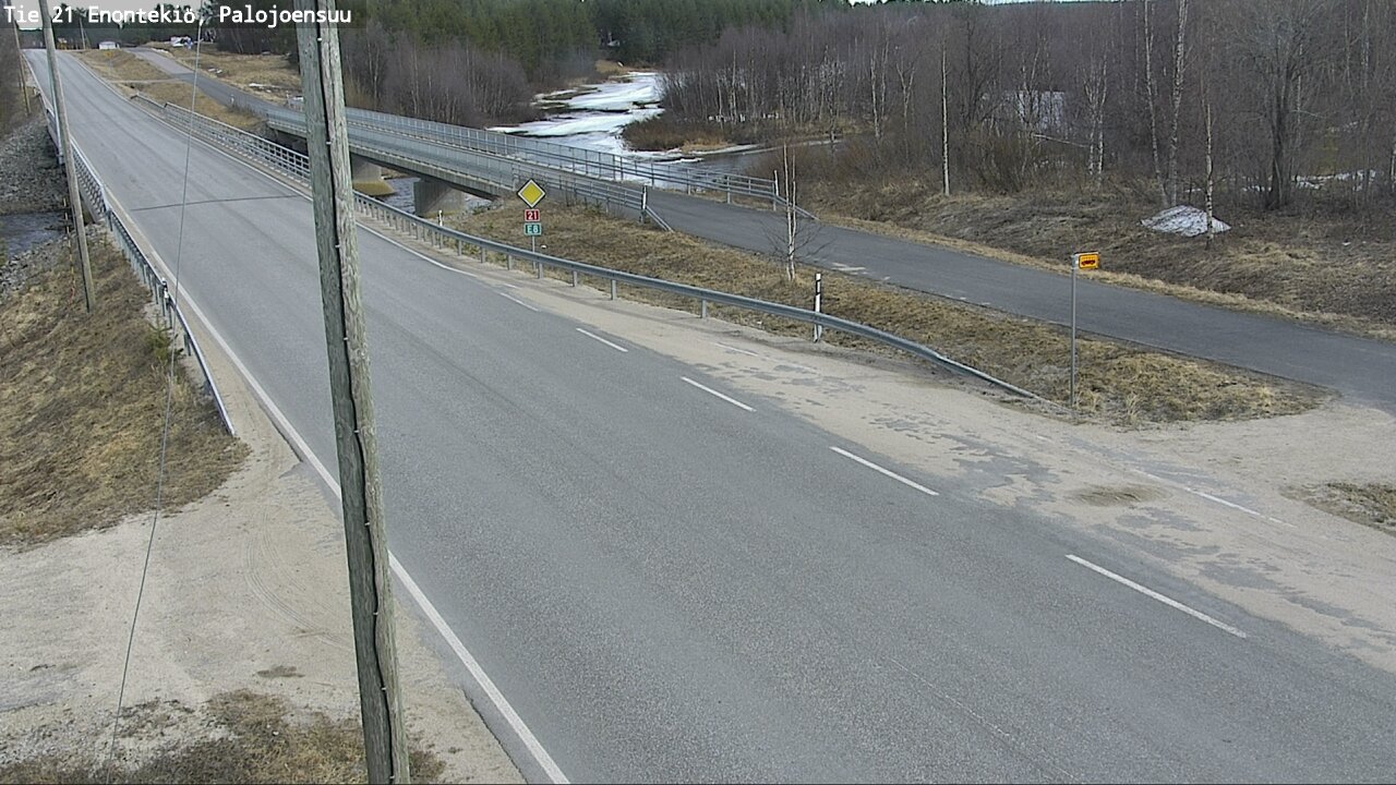 Weather Camera Image Road 21 Enontekiö, Palojoensuu, Enontekiö, Lappi
