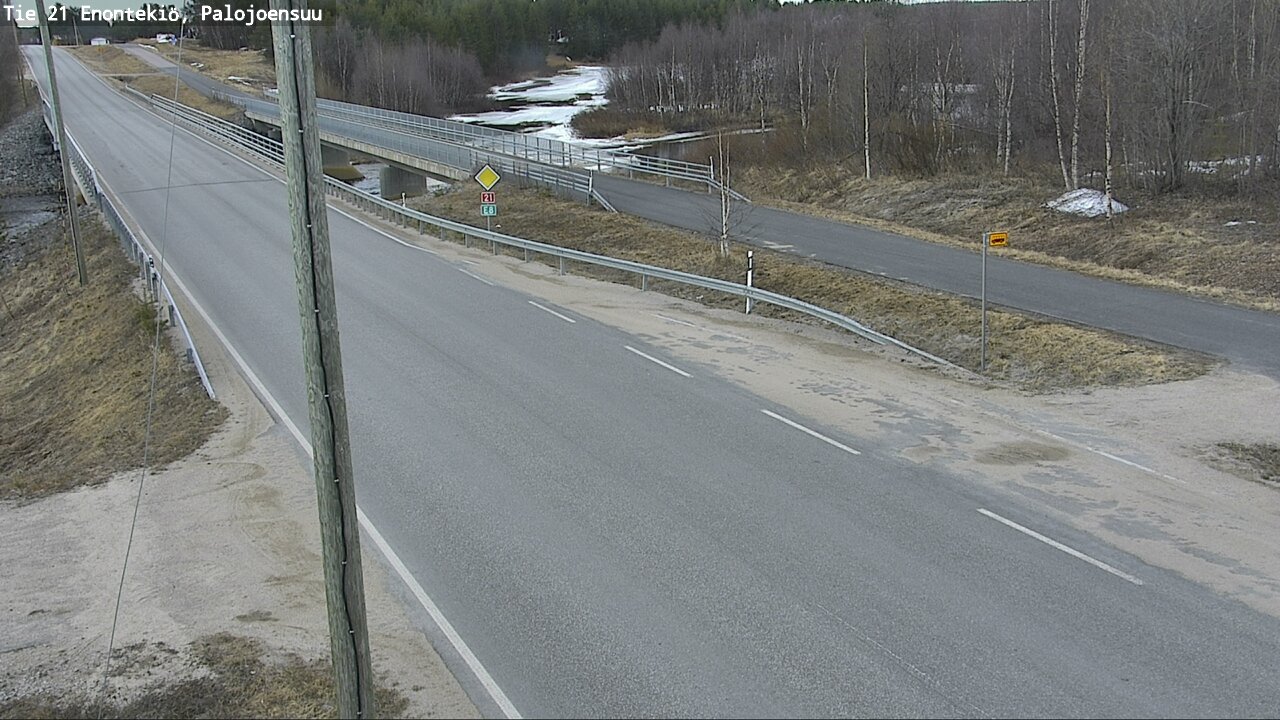 Weather Camera Image Väg 21 Enontekis, Palojoensuu, Enontekiö, Lappi