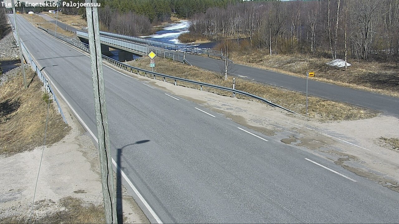 Weather Camera Image Road 21 Enontekiö, Palojoensuu, Enontekiö, Lappi