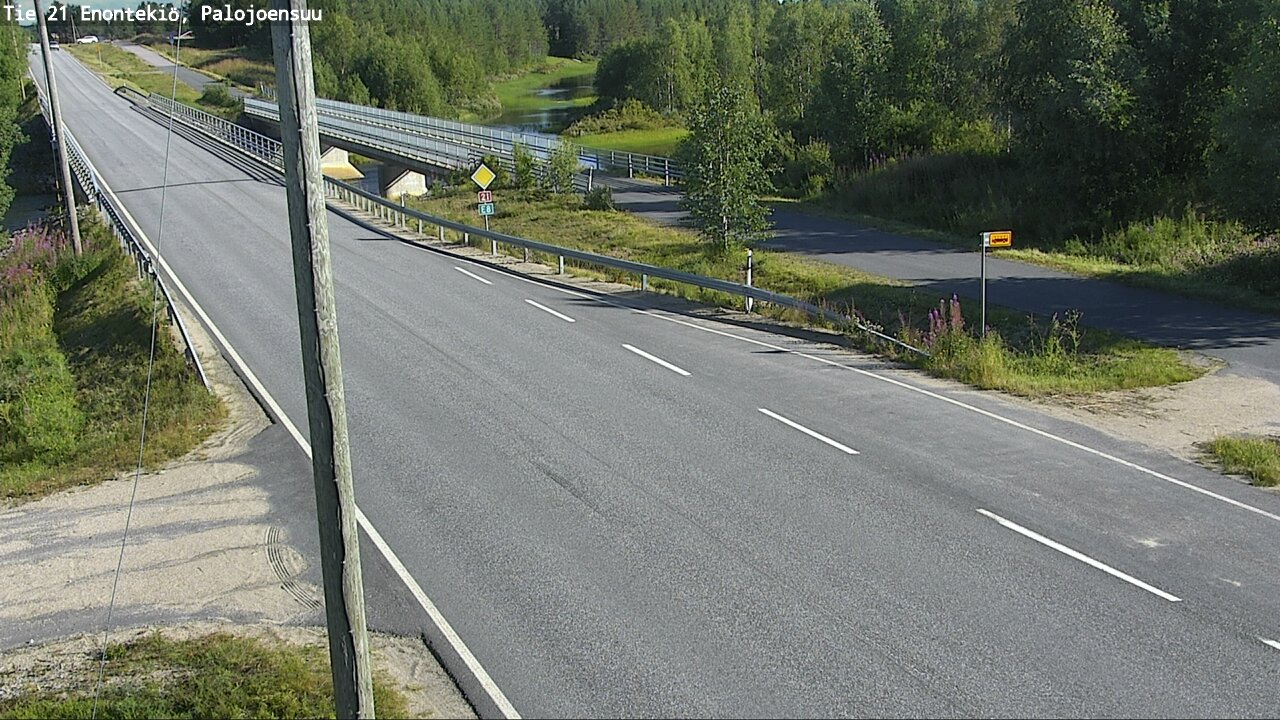 Weather Camera Image Road 21 Enontekiö, Palojoensuu, Enontekiö, Lappi