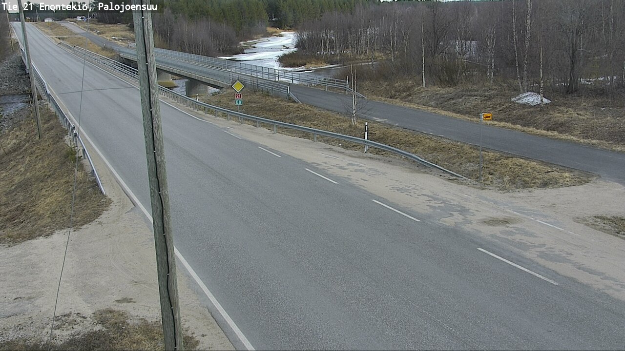 Weather Camera Image Road 21 Enontekiö, Palojoensuu, Enontekiö, Lappi