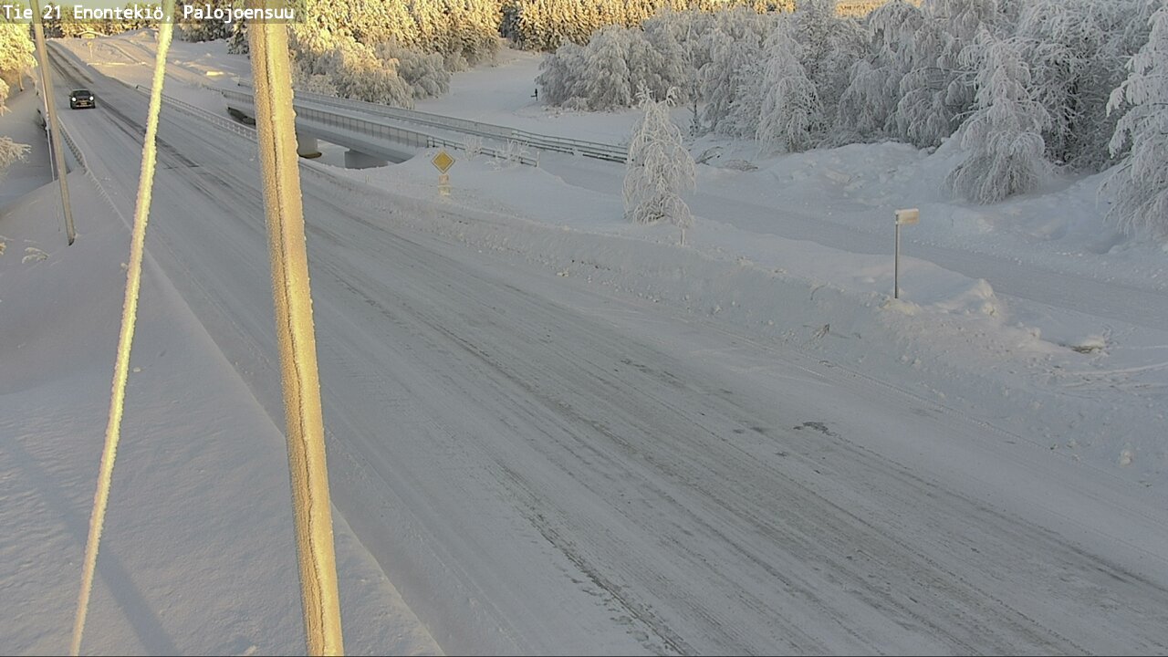 Weather Camera Image Väg 21 Enontekis, Palojoensuu, Enontekiö, Lappi