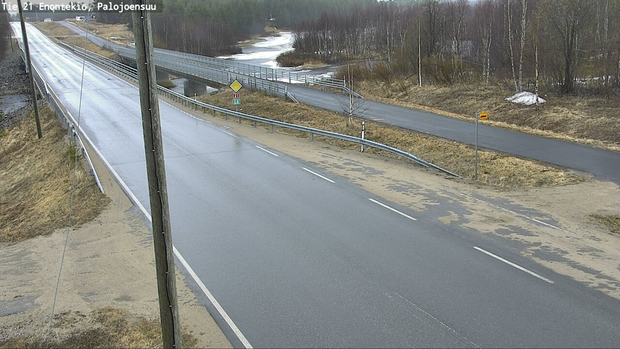Weather Camera Image Road 21 Enontekiö, Palojoensuu, Enontekiö, Lappi