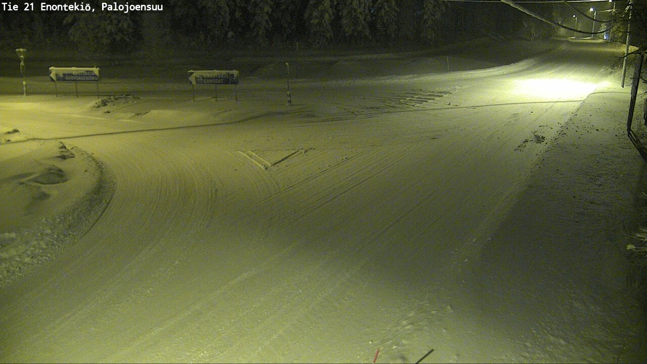 Weather Camera Image Väg 21 Enontekis, Palojoensuu, Enontekiö, Lappi