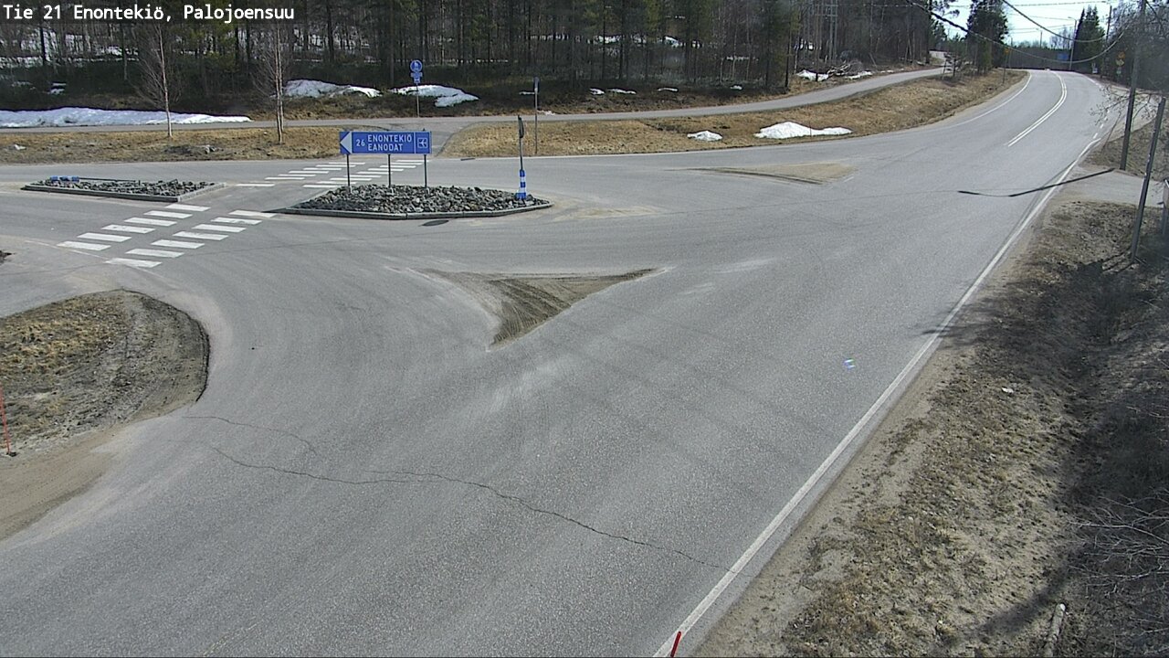 Weather Camera Image Väg 21 Enontekis, Palojoensuu, Enontekiö, Lappi