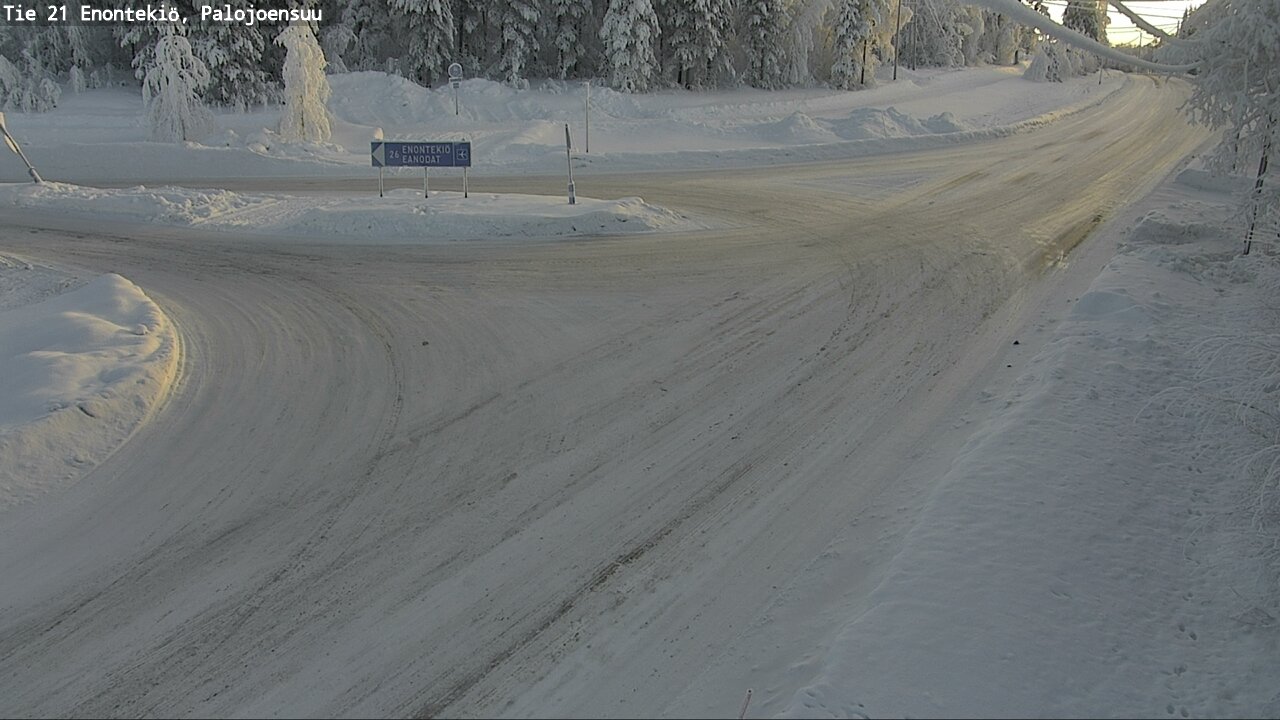 Weather Camera Image Väg 21 Enontekis, Palojoensuu, Enontekiö, Lappi