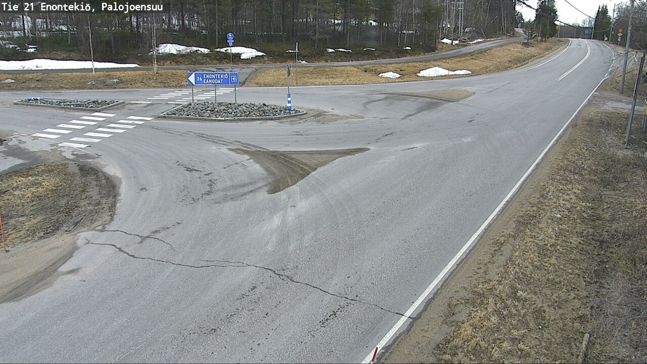 Weather Camera Image Väg 21 Enontekis, Palojoensuu, Enontekiö, Lappi