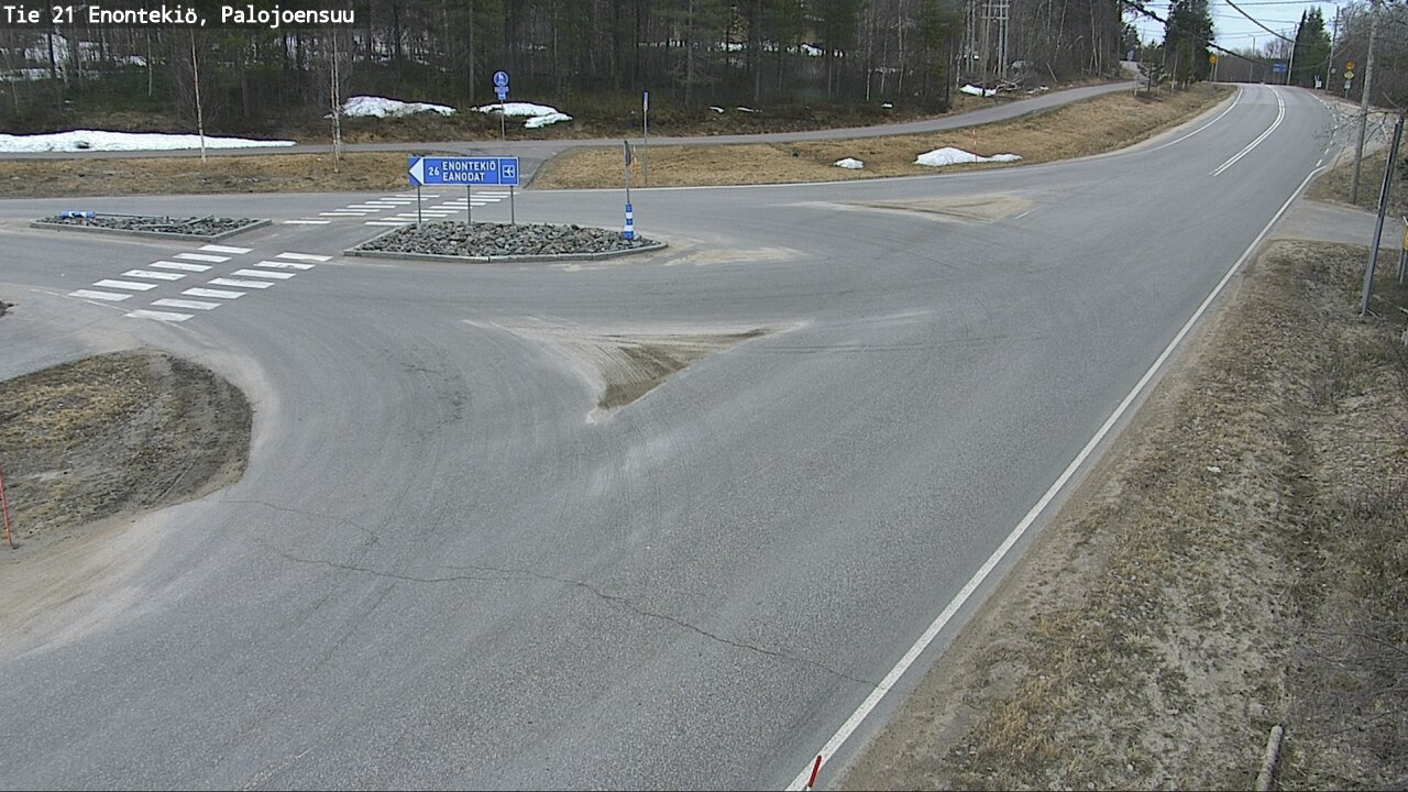 Weather Camera Image Road 21 Enontekiö, Palojoensuu, Enontekiö, Lappi