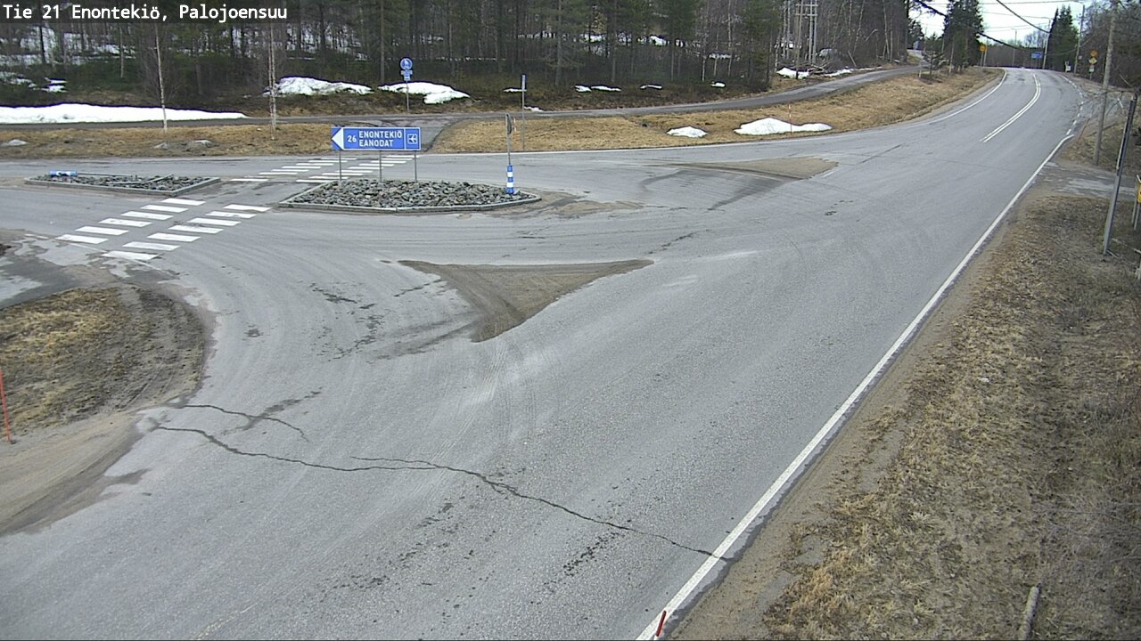 Weather Camera Image Väg 21 Enontekis, Palojoensuu, Enontekiö, Lappi