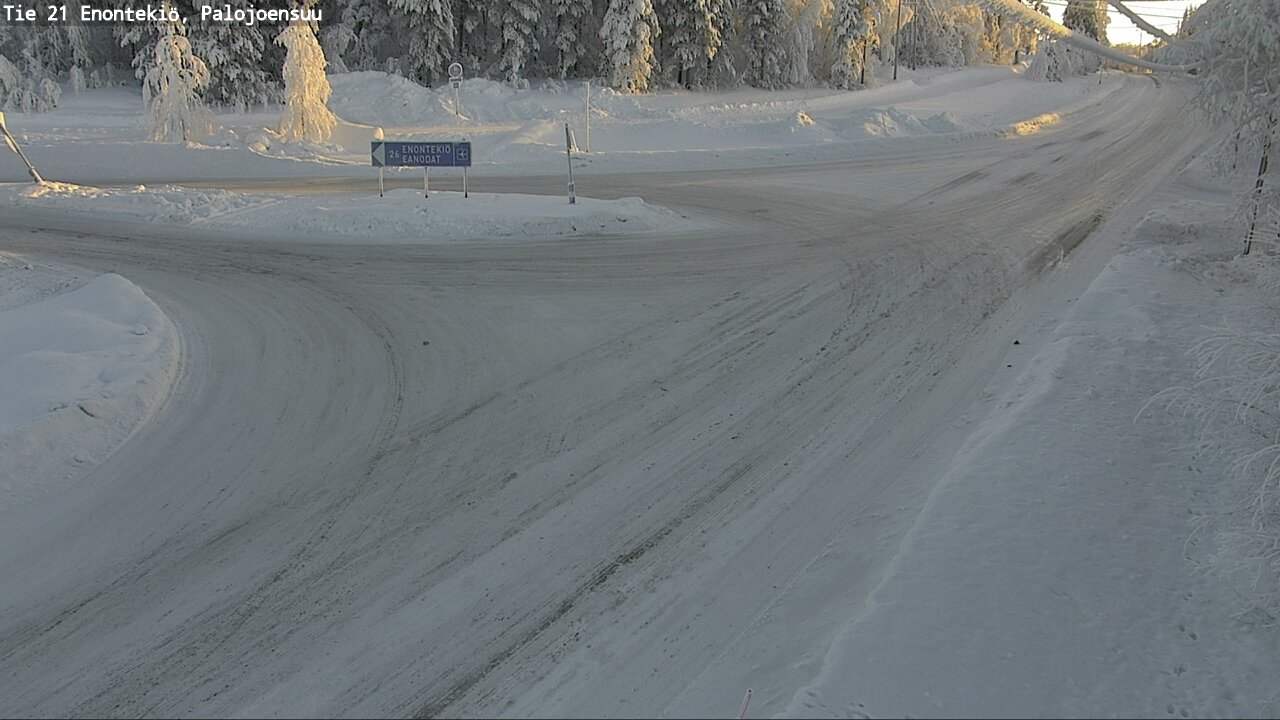 Weather Camera Image Väg 21 Enontekis, Palojoensuu, Enontekiö, Lappi