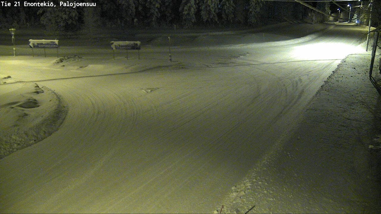 Weather Camera Image Väg 21 Enontekis, Palojoensuu, Enontekiö, Lappi