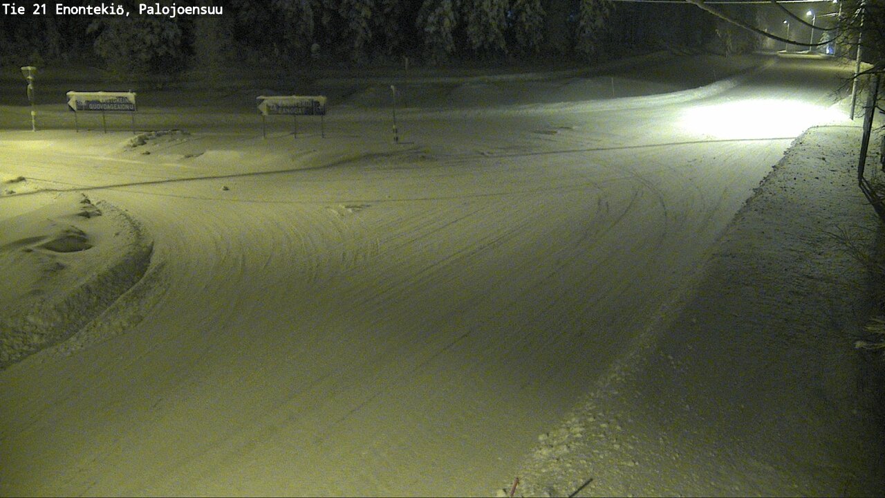 Weather Camera Image Väg 21 Enontekis, Palojoensuu, Enontekiö, Lappi