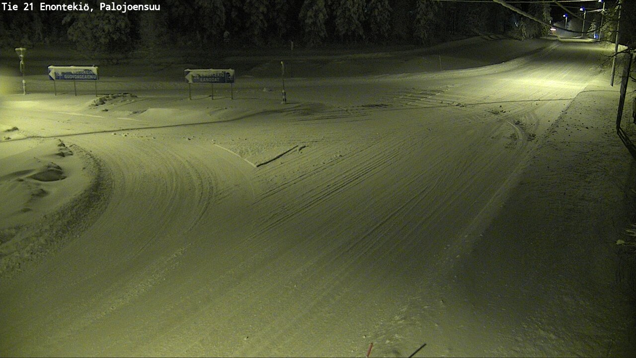 Weather Camera Image Väg 21 Enontekis, Palojoensuu, Enontekiö, Lappi