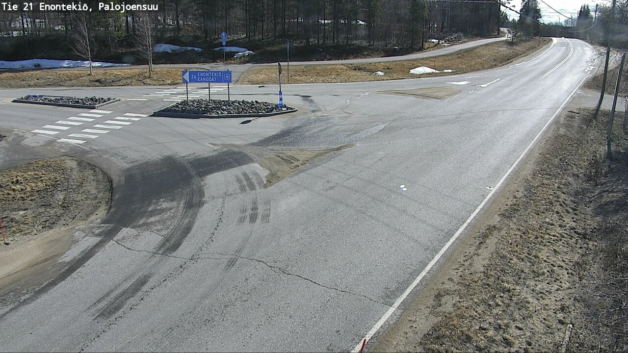 Weather Camera Image Road 21 Enontekiö, Palojoensuu, Enontekiö, Lappi