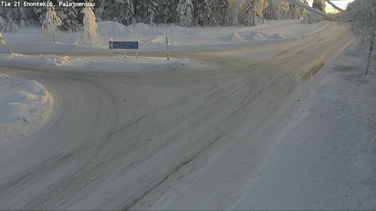 Weather Camera Image Väg 21 Enontekis, Palojoensuu, Enontekiö, Lappi