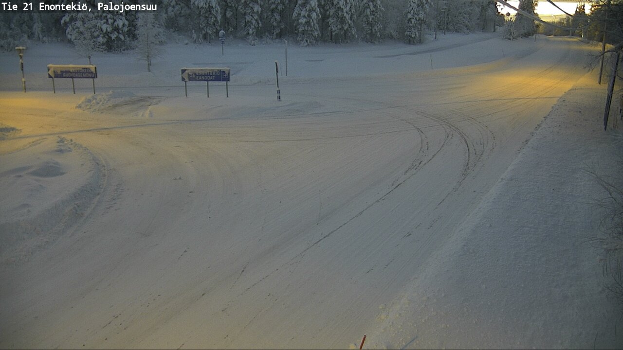 Weather Camera Image Väg 21 Enontekis, Palojoensuu, Enontekiö, Lappi