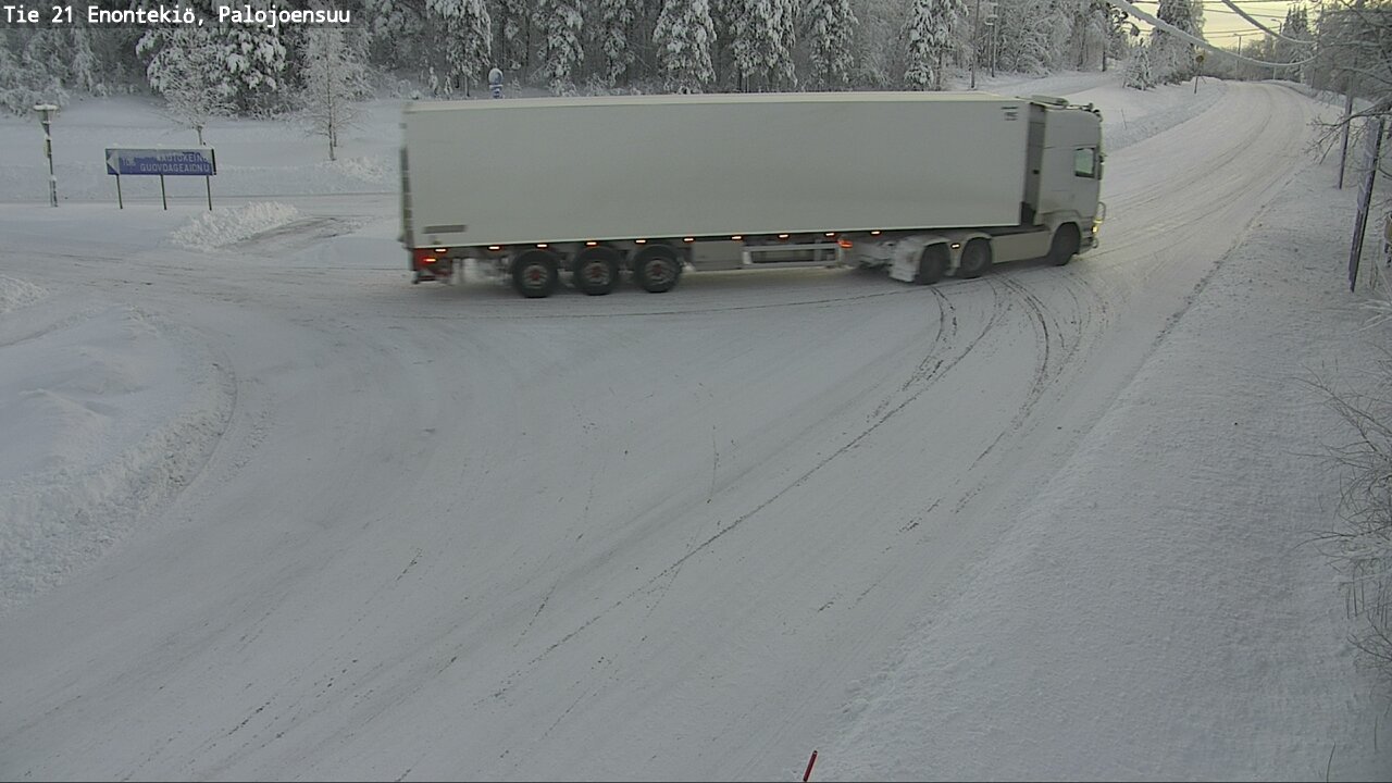 Weather Camera Image Road 21 Enontekiö, Palojoensuu, Enontekiö, Lappi