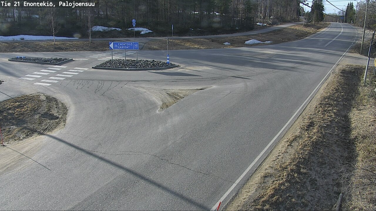 Weather Camera Image Road 21 Enontekiö, Palojoensuu, Enontekiö, Lappi