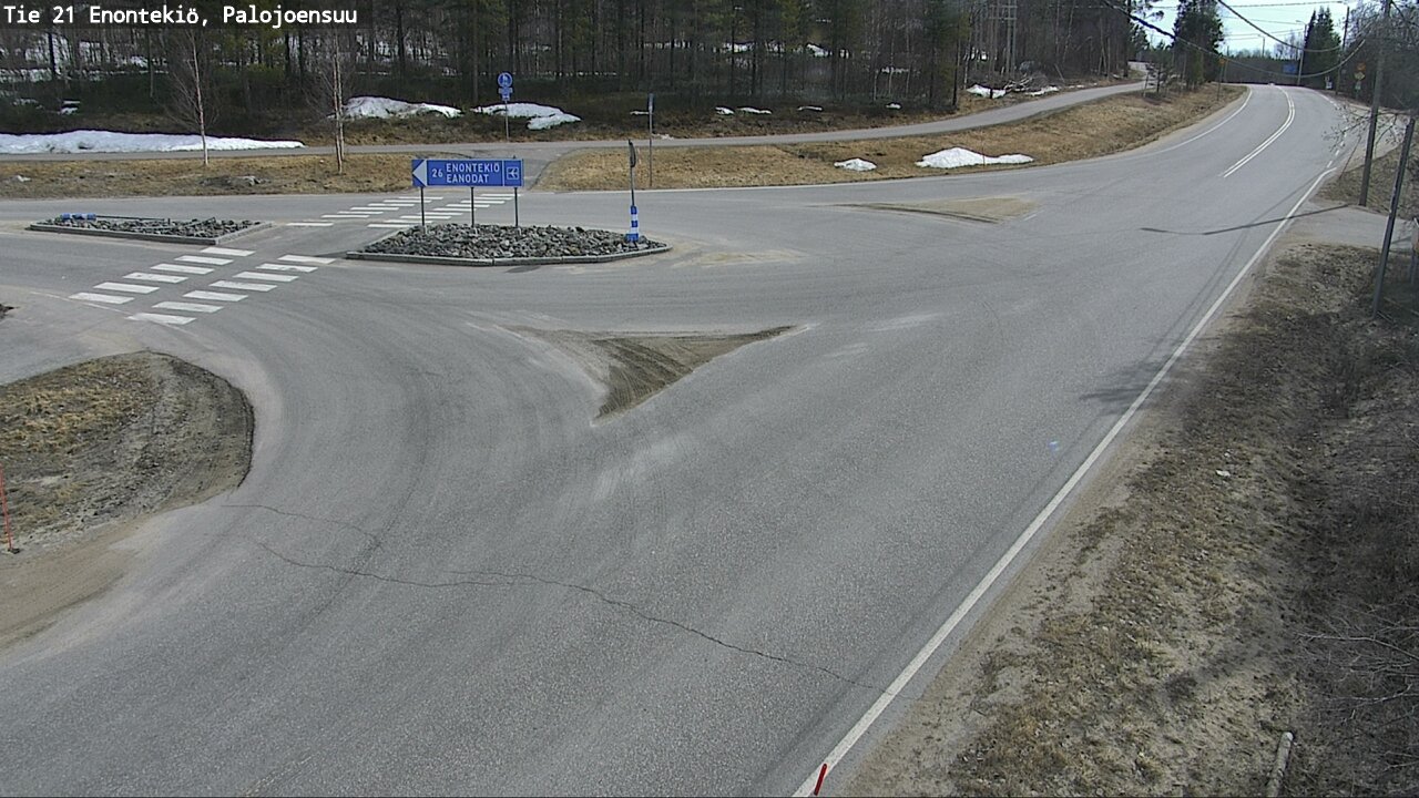 Weather Camera Image Väg 21 Enontekis, Palojoensuu, Enontekiö, Lappi