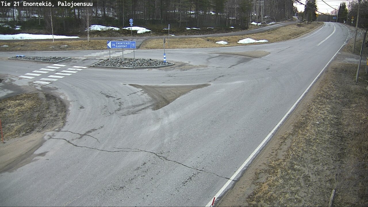 Weather Camera Image Väg 21 Enontekis, Palojoensuu, Enontekiö, Lappi