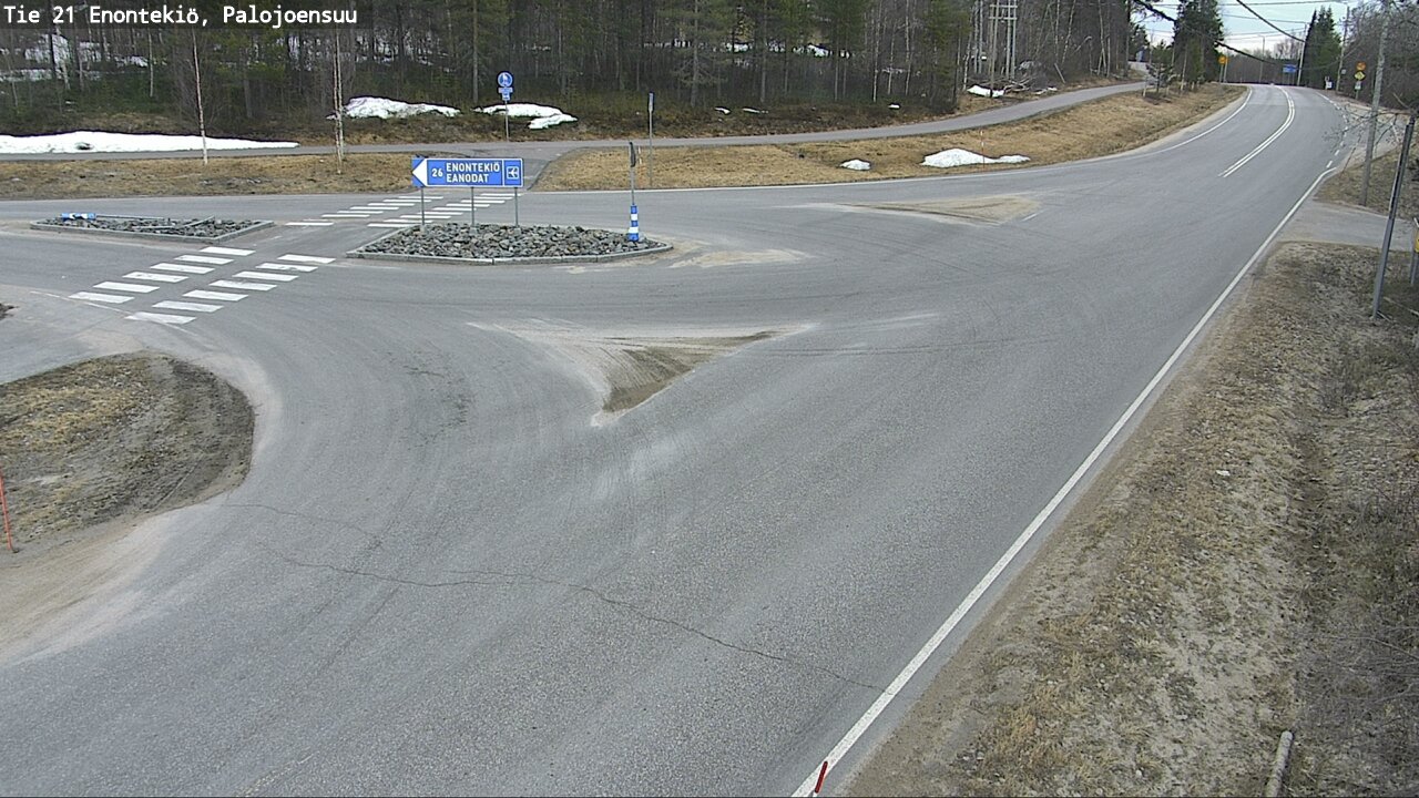 Weather Camera Image Road 21 Enontekiö, Palojoensuu, Enontekiö, Lappi