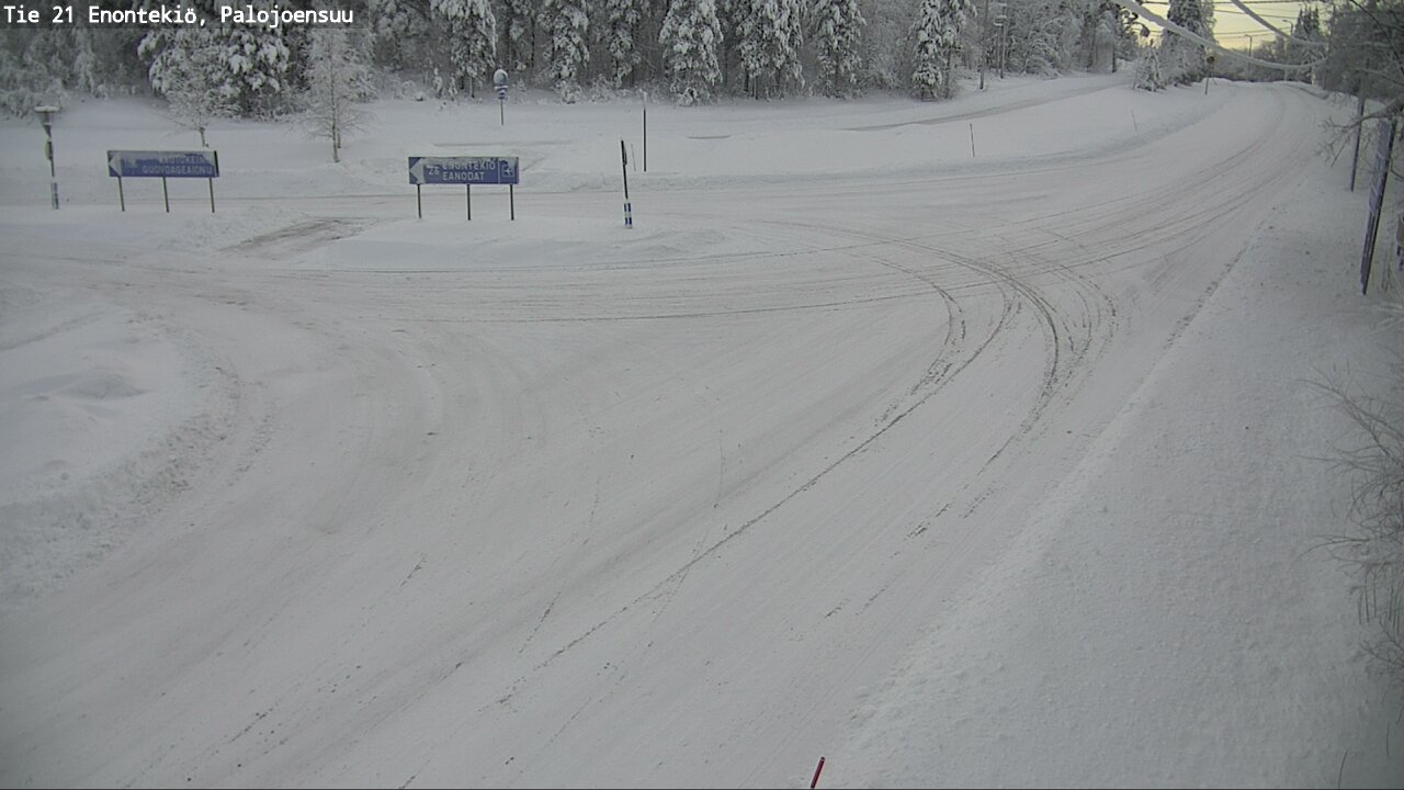 Weather Camera Image Road 21 Enontekiö, Palojoensuu, Enontekiö, Lappi