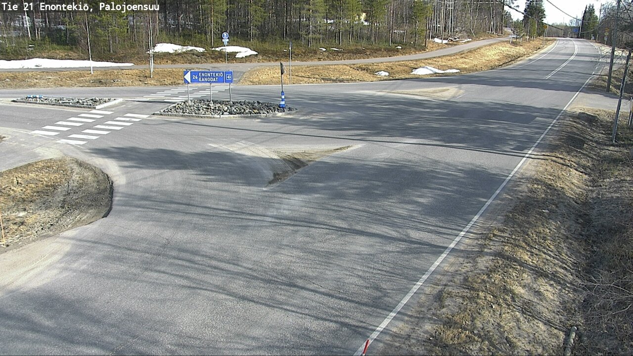 Weather Camera Image Väg 21 Enontekis, Palojoensuu, Enontekiö, Lappi