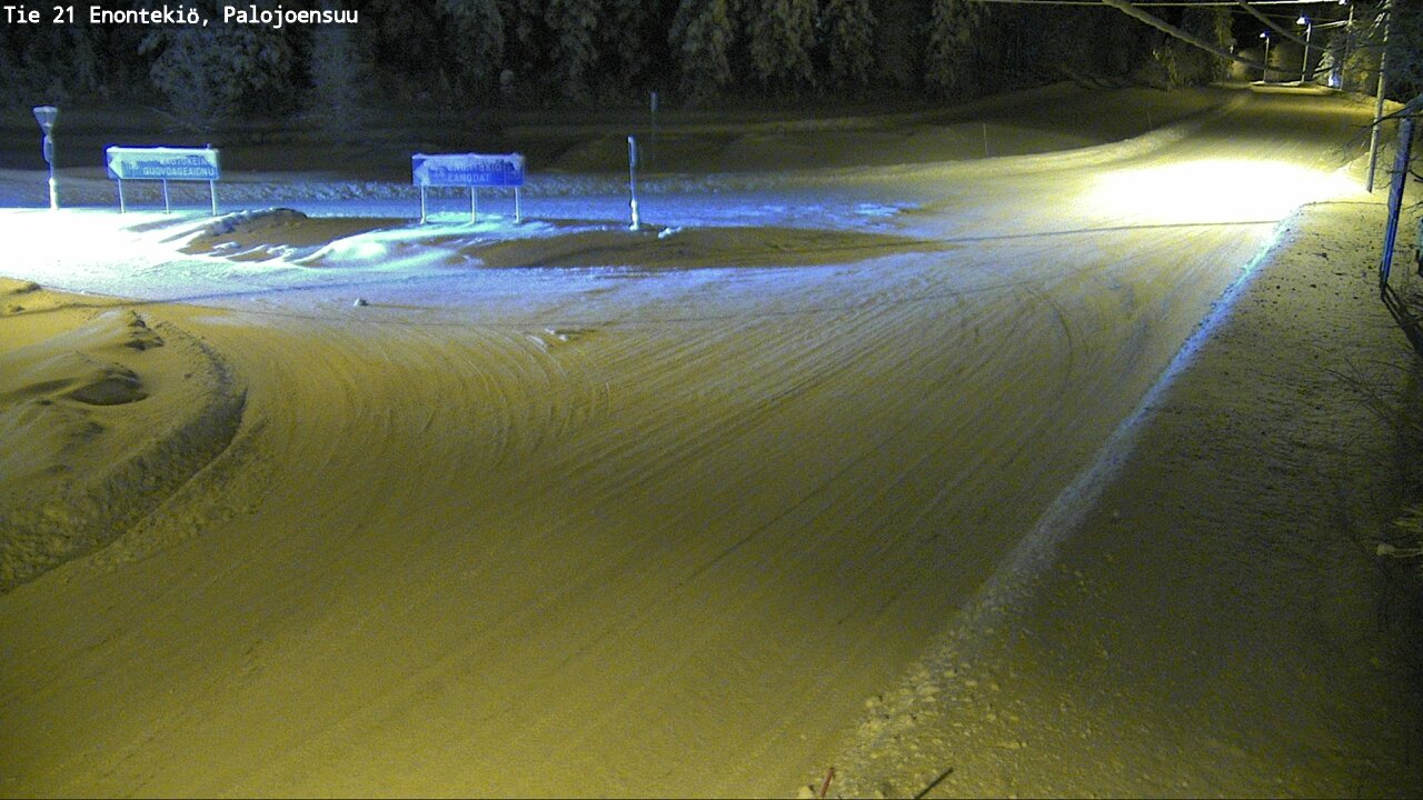 Weather Camera Image Väg 21 Enontekis, Palojoensuu, Enontekiö, Lappi