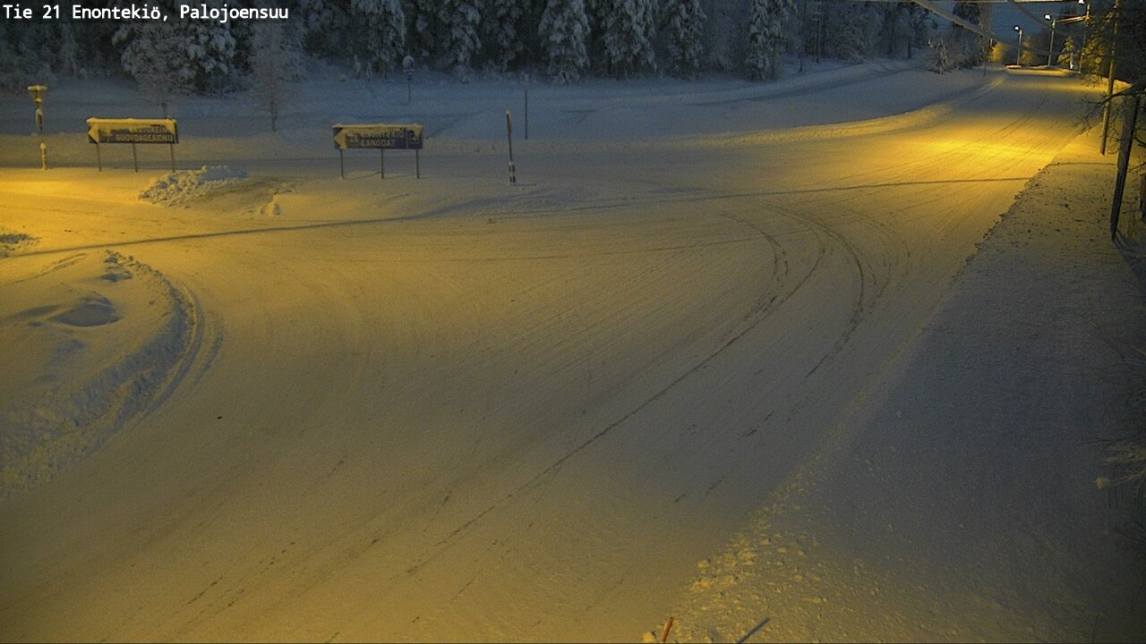 Weather Camera Image Road 21 Enontekiö, Palojoensuu, Enontekiö, Lappi