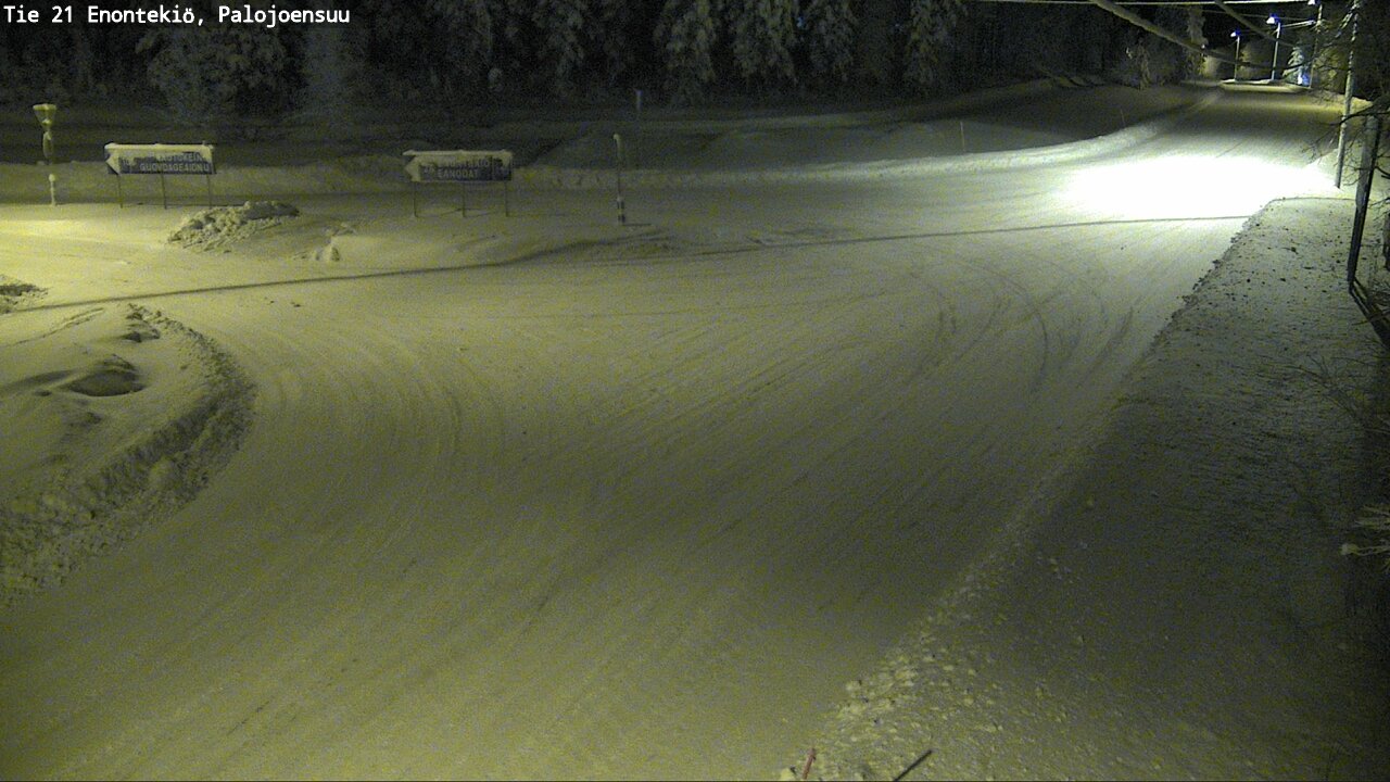 Weather Camera Image Väg 21 Enontekis, Palojoensuu, Enontekiö, Lappi
