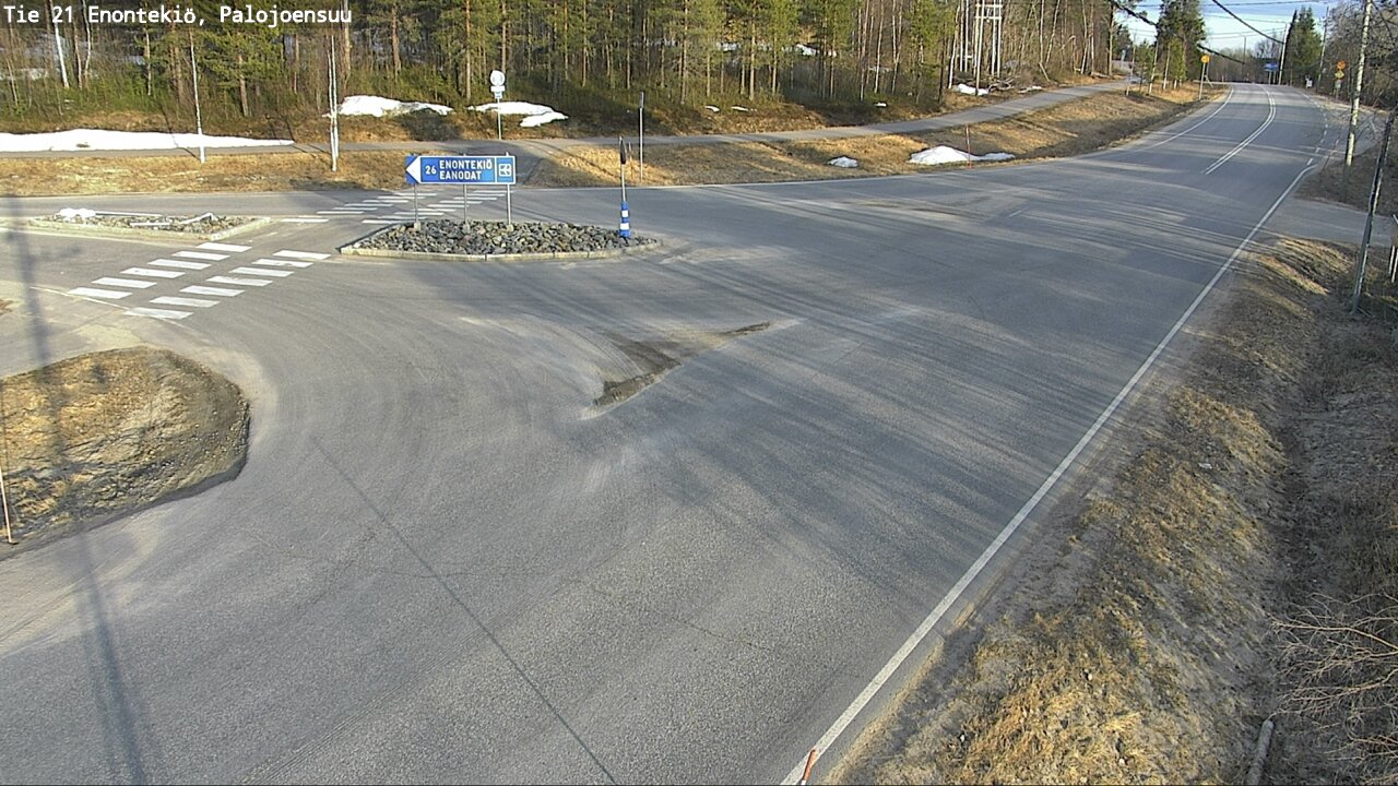 Weather Camera Image Väg 21 Enontekis, Palojoensuu, Enontekiö, Lappi