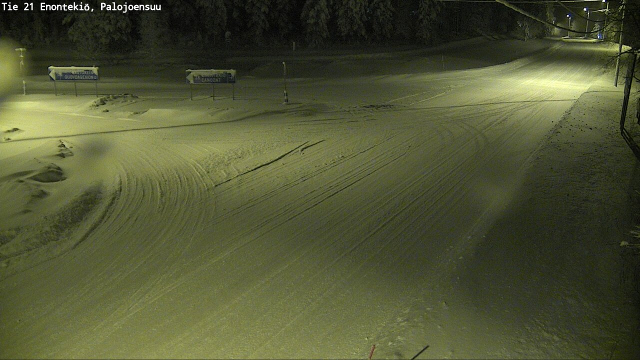 Weather Camera Image Väg 21 Enontekis, Palojoensuu, Enontekiö, Lappi