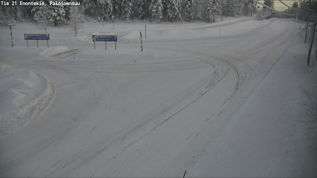 Weather Camera Image Road 21 Enontekiö, Palojoensuu, Enontekiö, Lappi