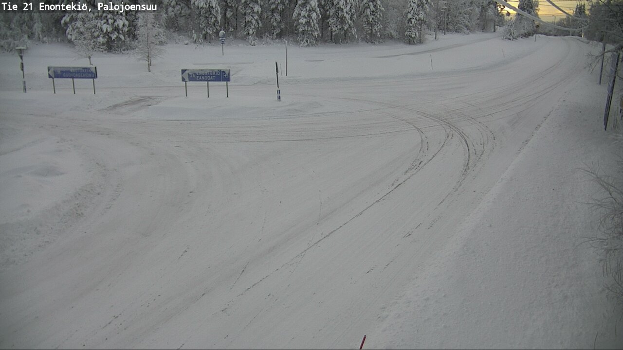 Weather Camera Image Road 21 Enontekiö, Palojoensuu, Enontekiö, Lappi