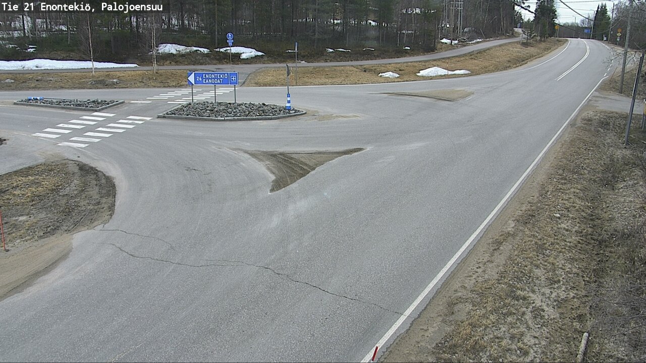 Weather Camera Image Väg 21 Enontekis, Palojoensuu, Enontekiö, Lappi