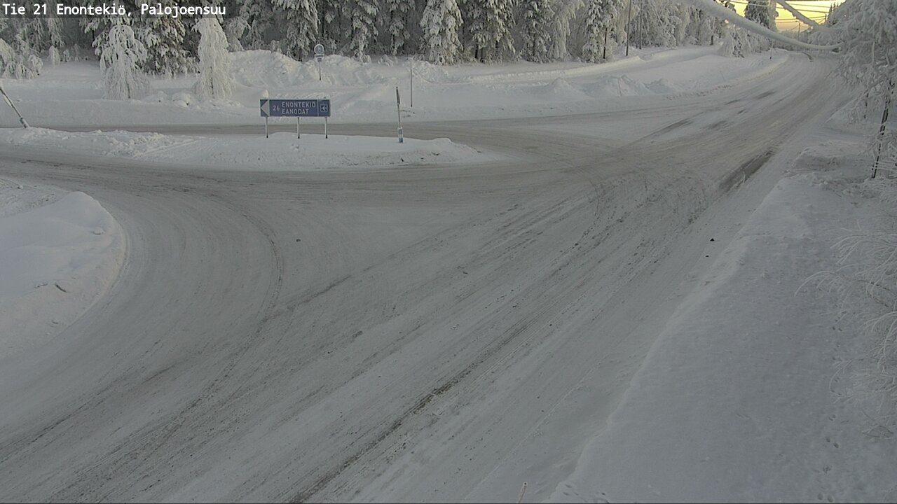 Weather Camera Image Road 21 Enontekiö, Palojoensuu, Enontekiö, Lappi